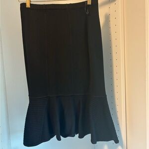 Elegant Black A-Line Skirt from Kuwait